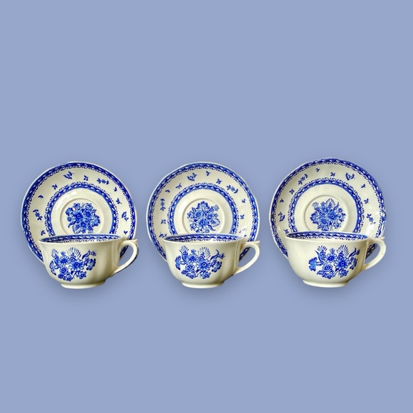 Arabia | Dining | Vintage Arabia Finland Finn Flower Blue Pattern